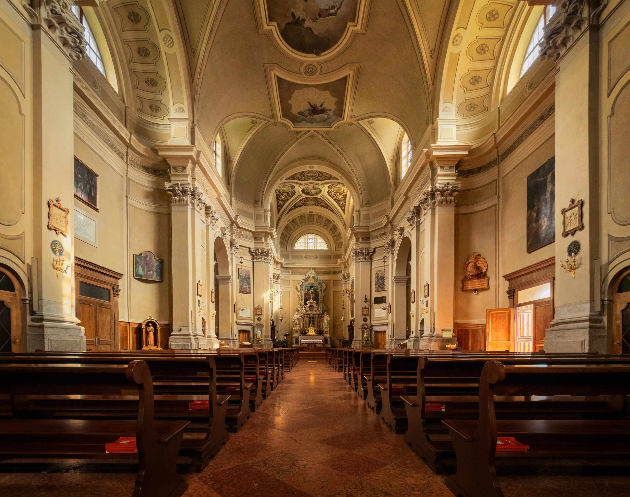 Beautiful interior of church of Saints Vito, Italy